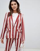 Vila Frill Pocket Stripe Blazer-multi