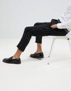 Devil's Advocate Pinstripe Cropped Pants - Black