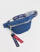 Tommy Jeans Denim Fanny Pack With Logo Tape - Navy