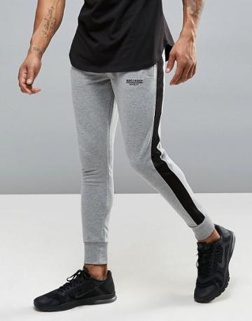 Muscle Monkey Skinny Joggers In Gray - Gray