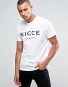 Nicce London Logo T-shirt In White - White