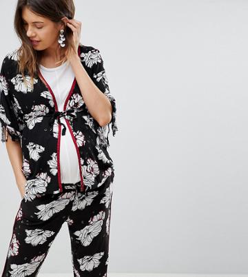 Supermom Maternity Floral Kimono - Multi