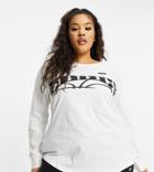 Nike Plus Sisterhood Long Sleeve T-shirt In White