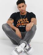 Jack & Jones Short Sleeve T-shirt In Black