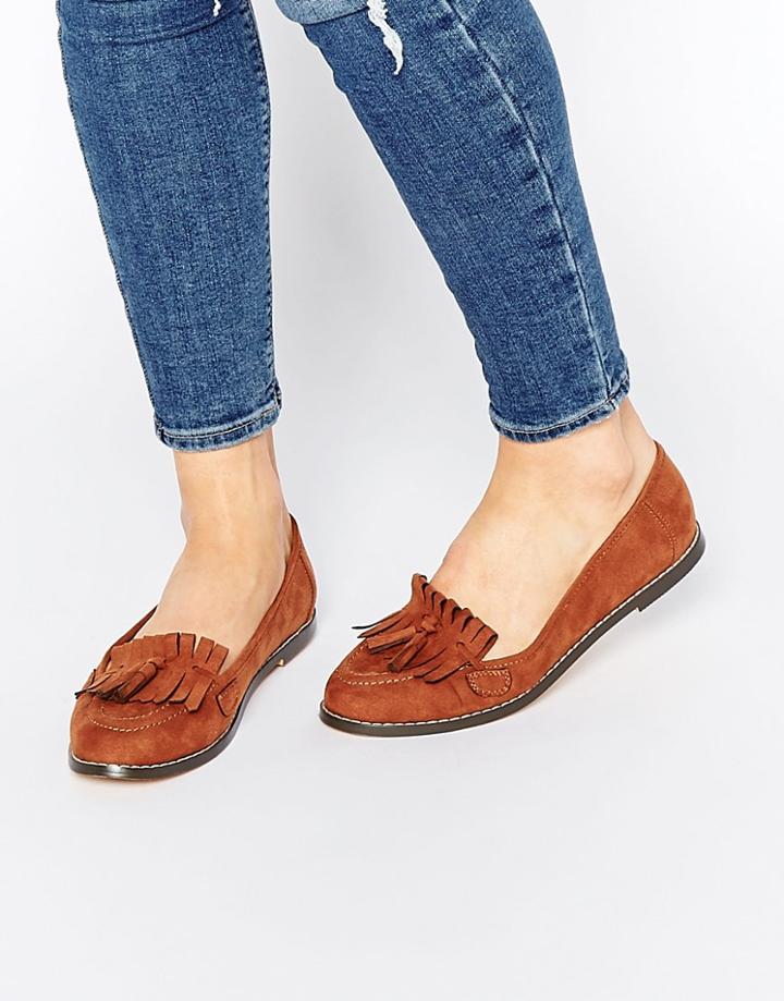 London Rebel Golan Tassel Kiltie Loafers - Tan Mf