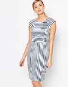 Oasis Stripe Tailored Pencil Dress