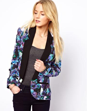 A Wear Digital Floral Blazer