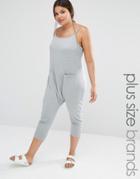 One Day Plus Slouchy Sleeveless Hareem Jumpsuit - Gray