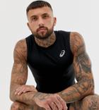 Asics Base Layer Top In Black - Black