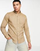 Selected Homme Shirt In Stone-neutral