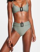 Dorina Sarawak Bikini Bottom In Khaki-green