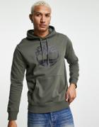 Timberland Core Tree Logo Hoodie In Green