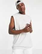 Another Influence Sleeveless T-shirt Tank In Gray-grey