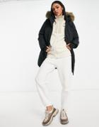 Columbia Little Si Insulated Parka Jacket In Black