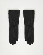 Asos Design Long Quilted Gloves In Black