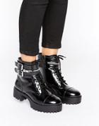Park Lane Chunky Punk Boot - Black