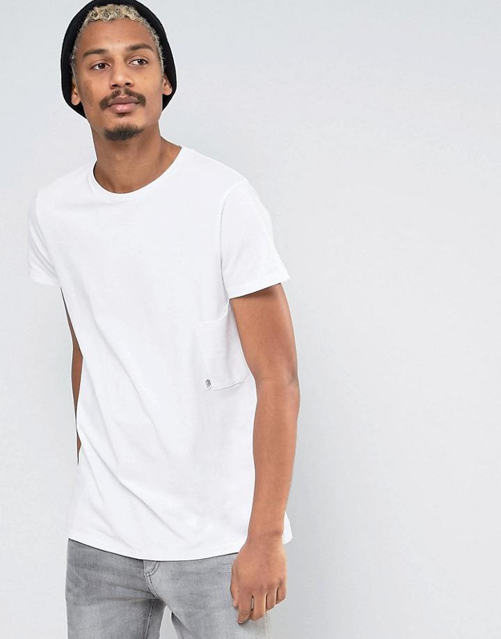 Cheap Monday Capped T-shirt Side Pocket - White