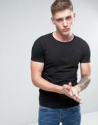 Lindbergh T-shirt In Black Stretch Cotton - Black