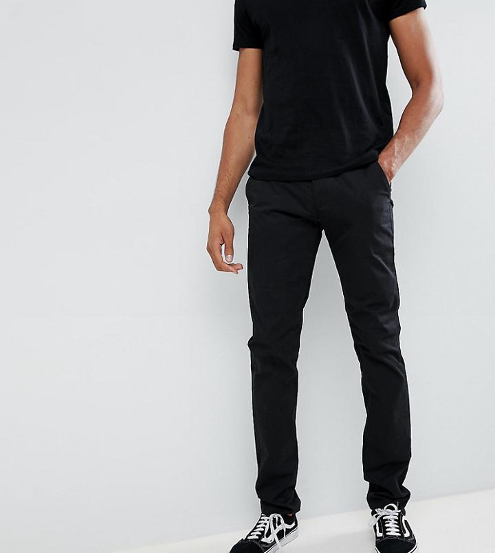 Farah Elm Slim Fit Chino In Black Exclusive At Asos - Black