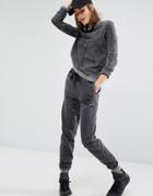 First Base Stone Wash Jogger - Black