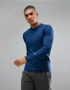 New Look Sport Long Sleeve Top In Blue - Blue