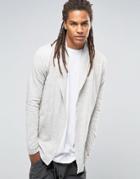 Black Kaviar Shawl Collar Cardigan - Beige