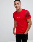 Jack & Jones Core Sleeve Detail T-shirt - Red