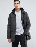 Another Influence Hooded Parka Jacket - Black