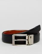 Ted Baker Reversible Belt Reva In Leather - Black