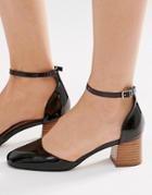 Asos Out Now Square Toe Heels - Black