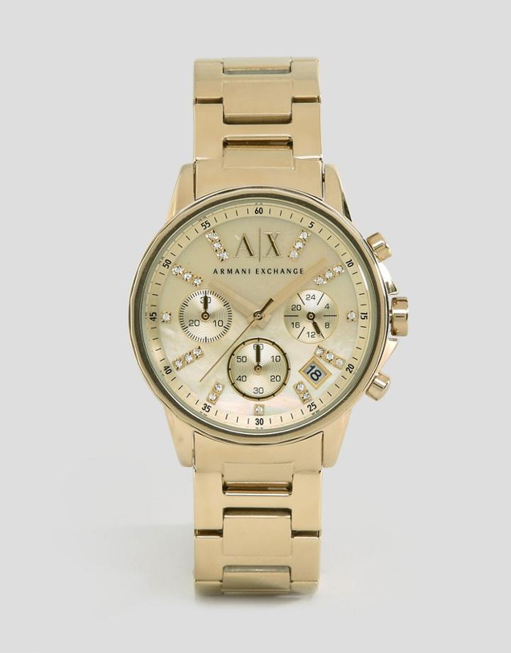 Armani Exchange Gold Lady Banks Watch Ax4327 - Gold