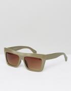 Jeepers Peepers Chunky Square Lens Sunglasses - Gray