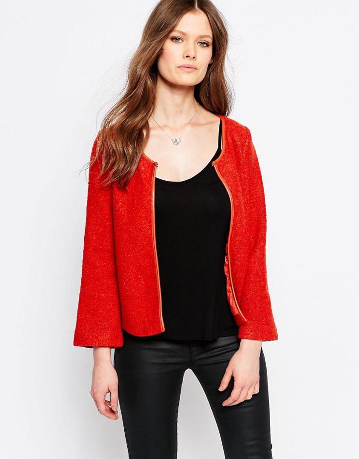 Traffic People Peak Jacket - Orange