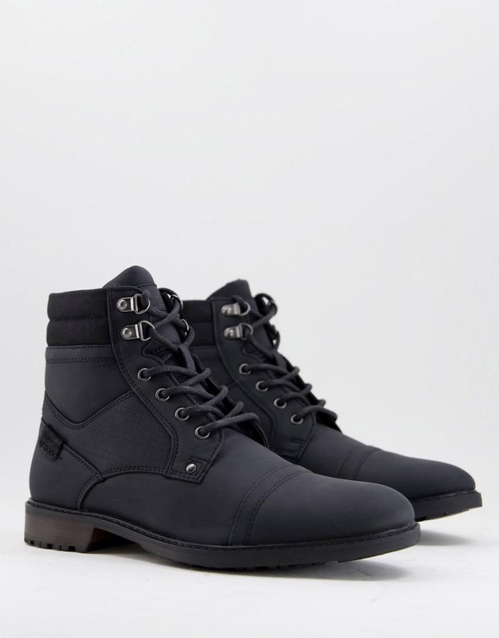 River Island Boots With Zip In Black