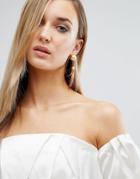 Aqaq X Mawi Curve Orb Earring - Gold