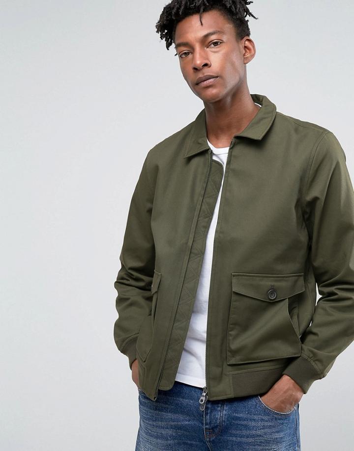 Lyle & Scott Dunsdale Harrington Coat - Green