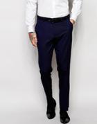 Asos Slim Tuxedo Suit Pants - Navy