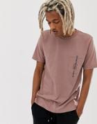 Diesel T-just-pocket T-shirt In Dusty Pink