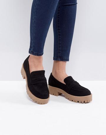 Asos Oxo Loafer Chunky Shoes - Black