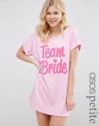 Asos Petite Bridal Team Bride Sleep Tee - Pink