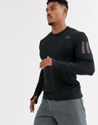 Adidas Running Long Sleeve T-shirt In Black