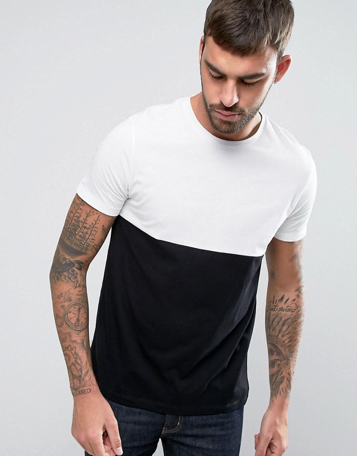 Burton Menswear Color Block Tee - Black