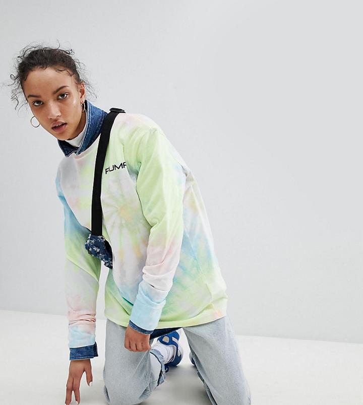 Puma Exclusive To Asos Long Sleeve T-shirt With In Tie Dye - Multi