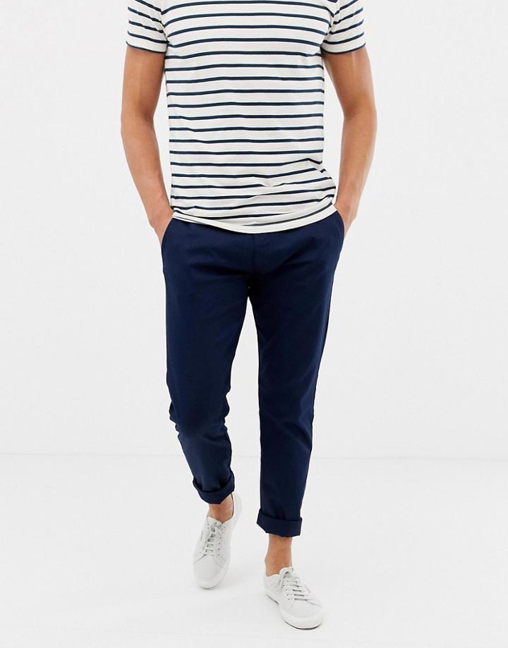 J.crew Mercantile Slim Fit Stretch Chino In Navy - Navy