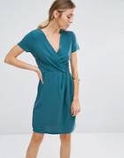Closet Blu Cross Over Dress - Blue
