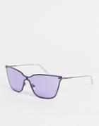 Calvin Klein Cat Eye Sunglasses In Purple