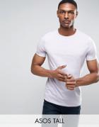 Asos Tall T-shirt With Crew Neck In Purple - Purple