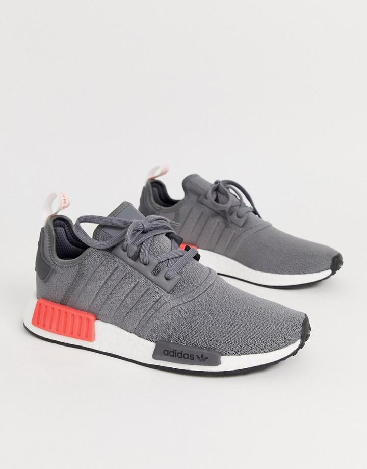 Adidas Originals Nmd Sneakers In Gray - Green
