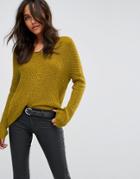 Jdy Low Neck Sweater - Yellow