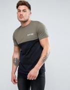 Duffer Panel T-shirt In Black - Black